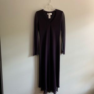 JONES NY Purple Tea length Dress